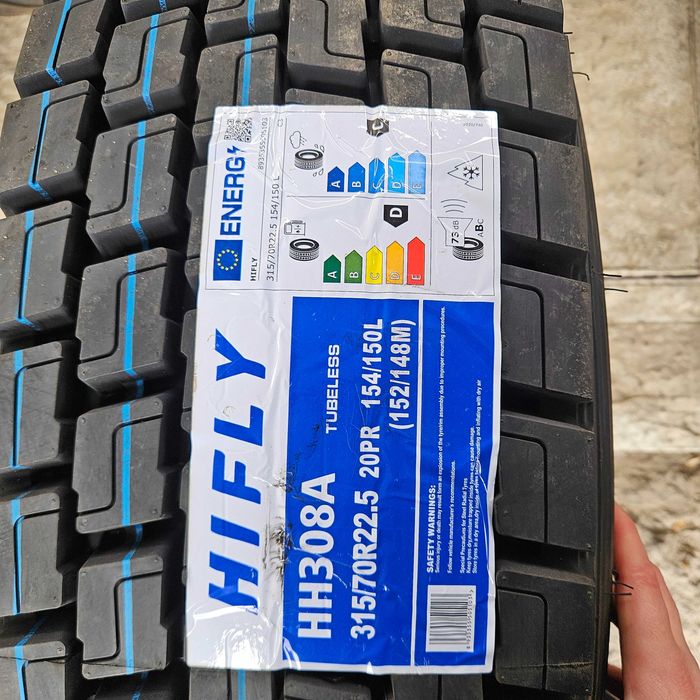 Нови гуми 315/70R22.5 HIFLY HH308A 154/150L 152/148M 20PR M+S 3PMFS DOT3825 Vietnam