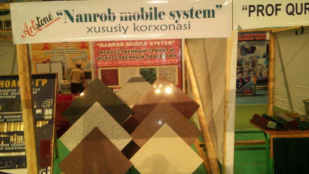 агломерат искуственный мрамор, травертин и гранит