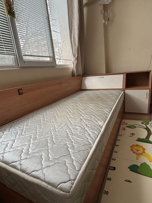 Легло с ракла и шкаф + ПОДАРЪК матрак