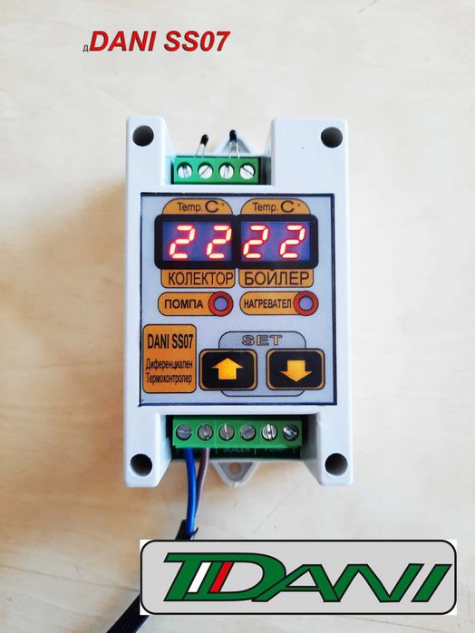 Диференциален Термостат  Термоконтролер Слънчерв колектор Бойлер Парно