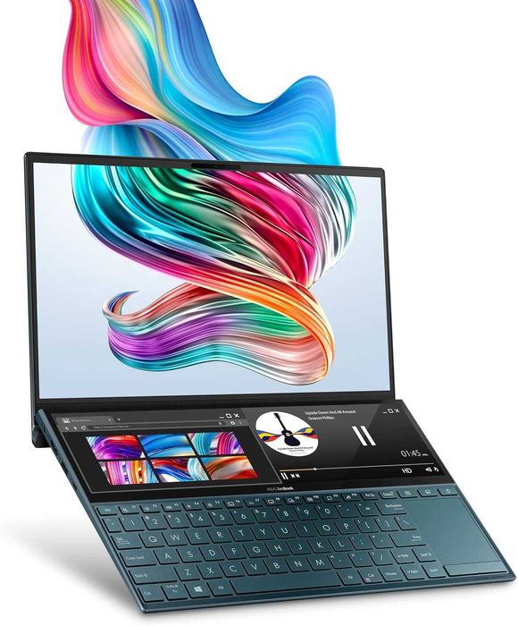 ASUS ZenBook Duo UX481 14” FHD NanoEdge Bezel Touch, Intel Core i7-10510U, 16GB RAM, 512GB PCIe SSD Innovative ScreenPad Plus