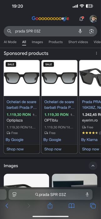 Ochelari de soare Prada PR03ZS ca noi originali barbati