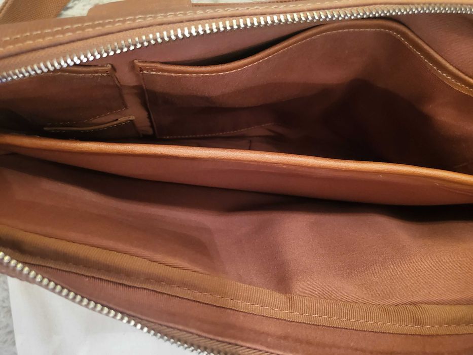 Унисекс бизнес-чанта от естествена кожа AMSTERDAM COWBOYS,р-р 38/30см.