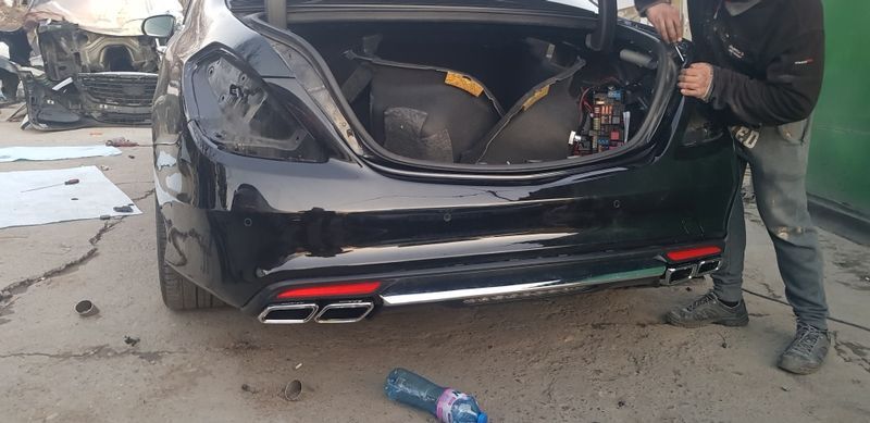 S63AMG пакет W222 S65 Mercedes предна задна броня дифузьор накрайници