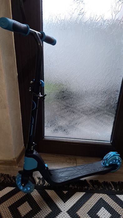 Trotineta cu 2 roti, lumini, pliabila, Evo, Light Speed, Albastru