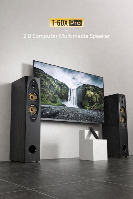 Напольная акустика F&D T-60X Pro (2.0) | Bluetooth | Мощный бас