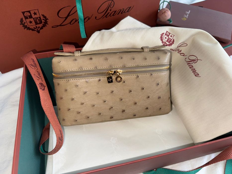 Loro piana чанта ostrich skin