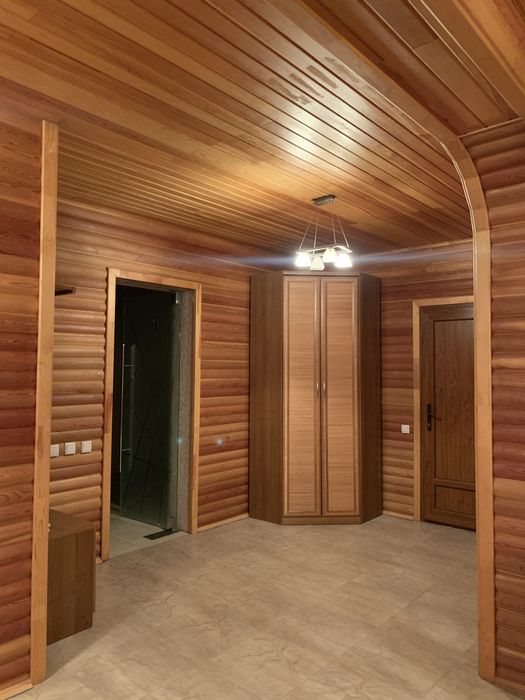 Банька на дровах с теплым бассейном