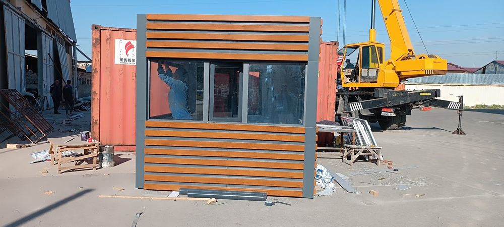 Охранные бутки КПП под ключ из металла