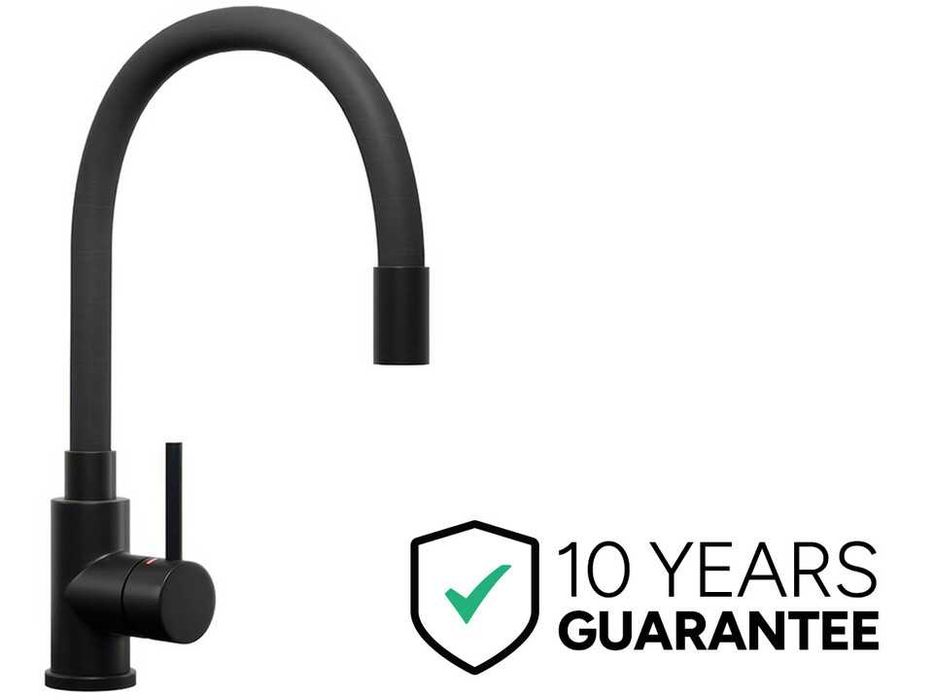 Черен гъвкав / огъващ се смесител за кухня - FLEX 6020
