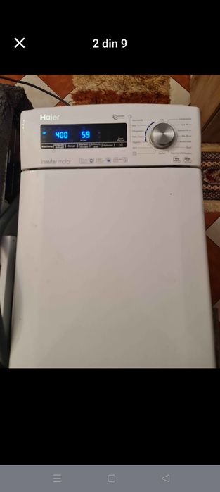 Mașina de spălat Haier cu motor inverter 8 kg