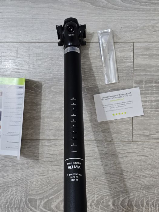 Tija de șa VELMIA aluminiu 27.2–31.6 mm – pentru MTB, trekking, e-bike