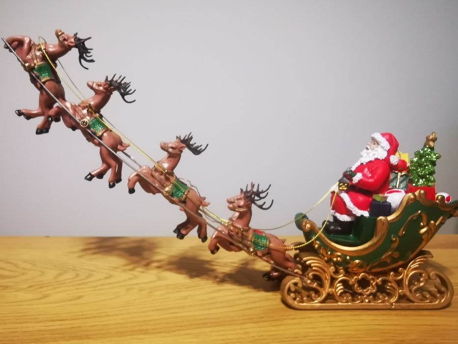 Decorațiune Led sanie cu reni