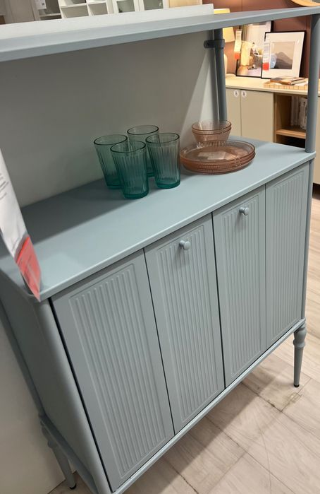 Dulap, gri deschis-bleu, 83x36x128 ikea SÅGMÄSTARE