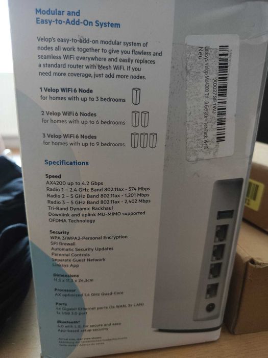 Sistem Wi-Fi Mesh Linksys MX4200-EU AX4200