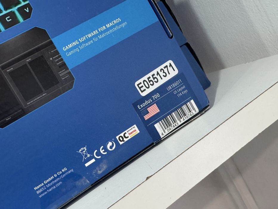 Lot tastaturi hama Exodus 700, iluminare RGB