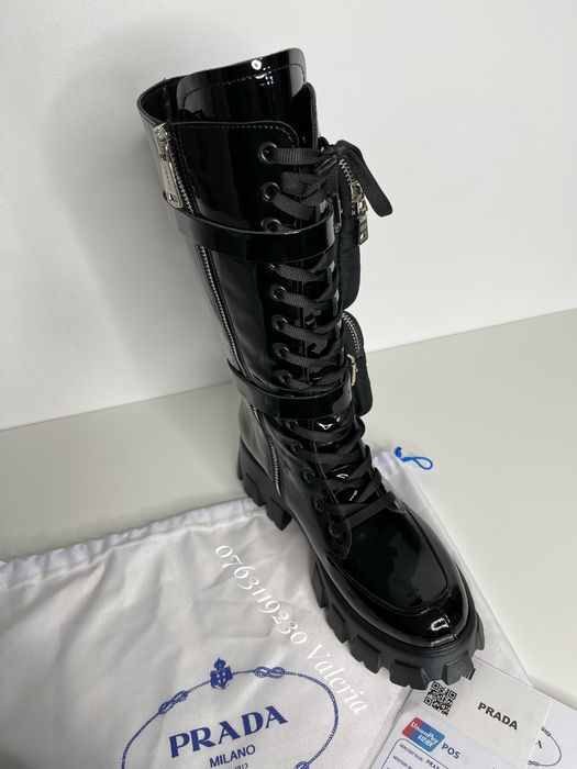 Ghete / bocanci din Piele Naturala - Monolith Combat Boots