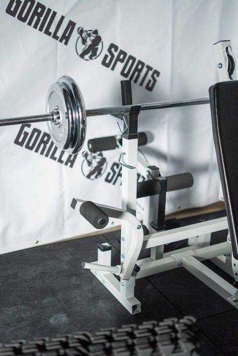 Banca Multifunctionala + Set De Greutati 120 Kg 30/31mm Cu Cromate