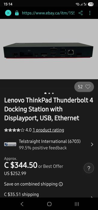 Lenovo Docking Station Gen.4