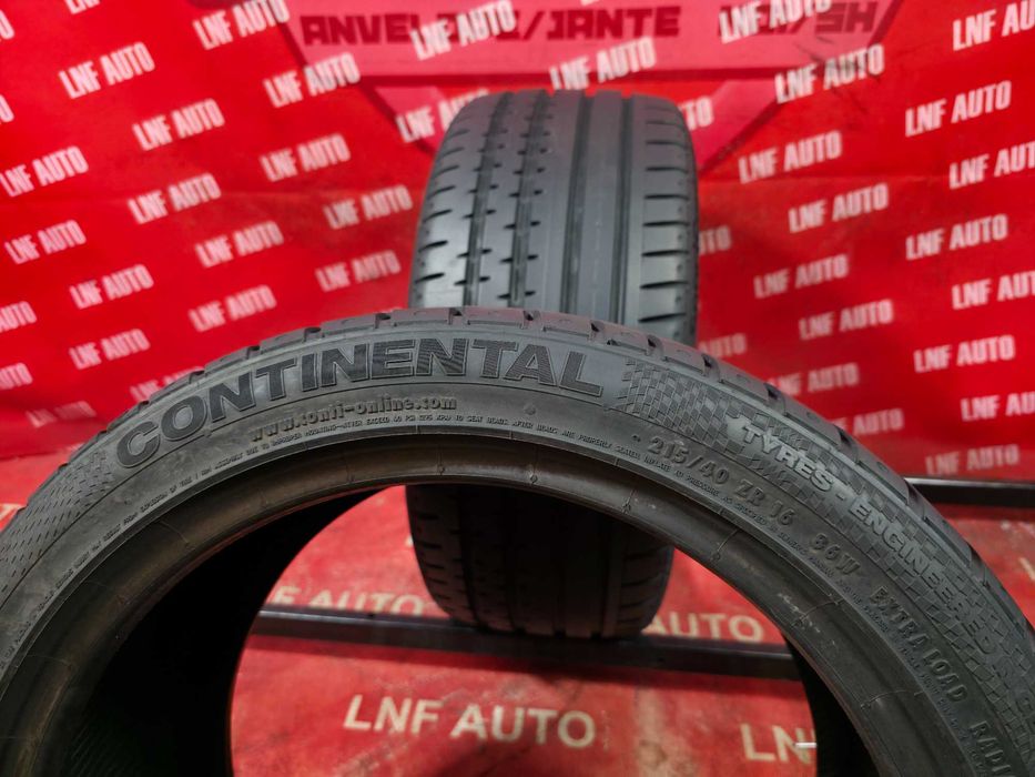 Anvelope de VARA - 215/40/16 - Continental - 7.5 MM - DOT 2017 !