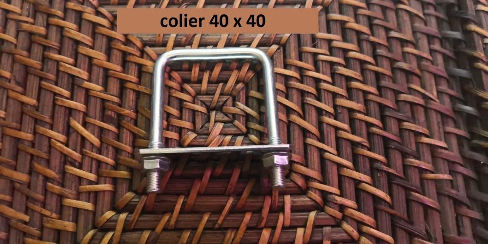 Clema zincata brida sistem de prindere plasa gard panou bordurat