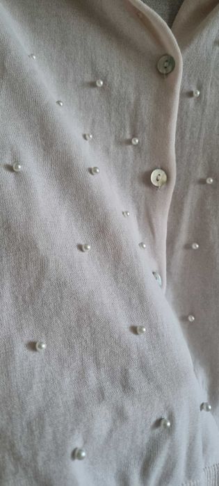 Cardigan superb cu perle