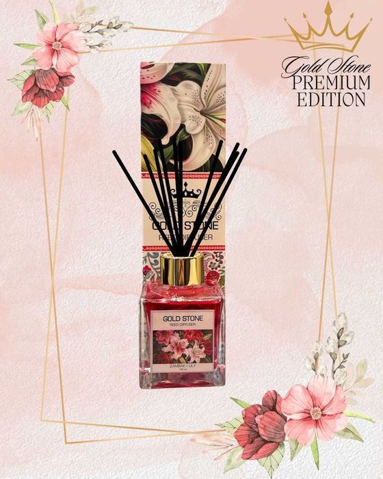 Ароматизатори за дома - Gold Stone - Premium Reed Diffuser