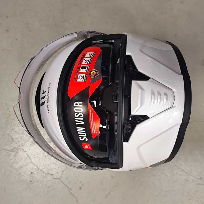 ПРОМОЦИЯ  Каска MT Thunder 4 SV WHITE - Код: 37874