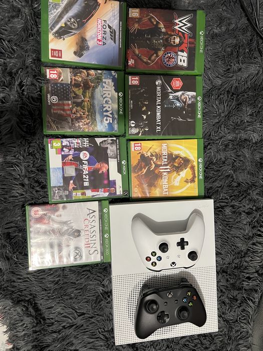 Xbox one S+2controllere+7jocuri