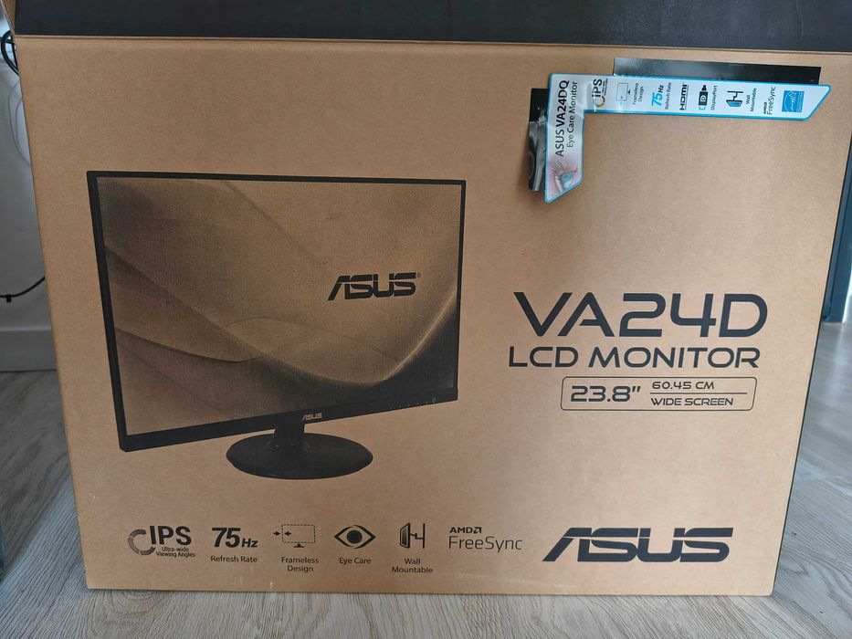 MonitorAsus 23.8", IPS, Full HD 1920×1080, 75 Hz, Eye Care, FreeSync