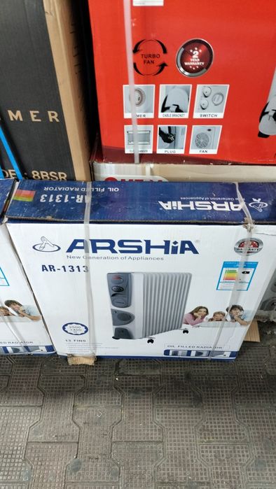 Масляный радиатор обогреватель qovurgali moyli pechka