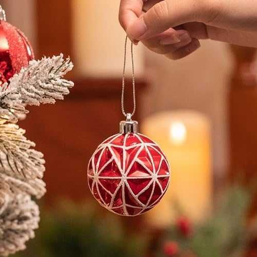 Нови Коледни топки за елха - стилни и издръжливи 40 броя Украса дом