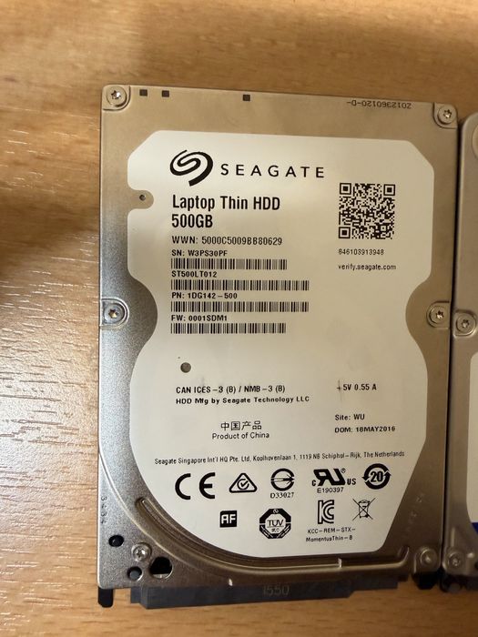 Lot 2 bucati hard disk laptop de 500gb, stare perfecta