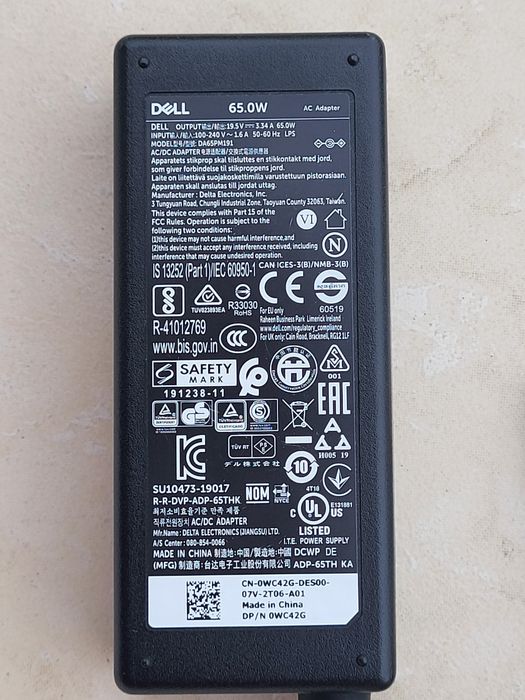 Alimentator Dell Wyse OptiPlex 65W mufa subtire cu pin 4,5x3,0mm