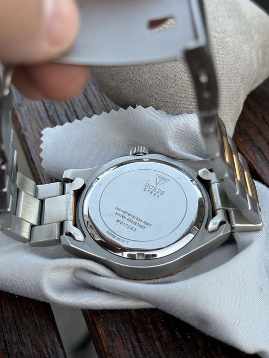 Ceas Guess Original W072G3 Full Box Gold&Silver Waterproof