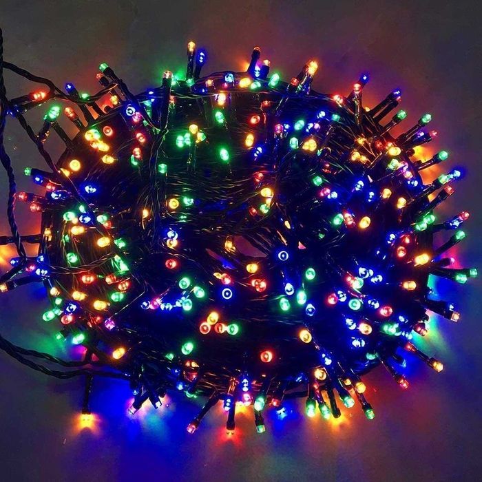 Instalatie brad Craciun 300 LED-uri, 30m, 8 jocuri, interior /exterior