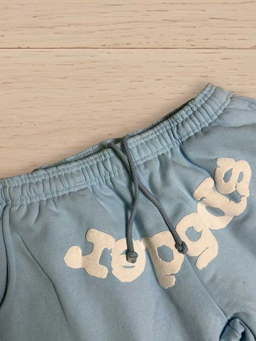 Pantaloni de trening Sp5der baby blue, mărimea L, noi, streetwear