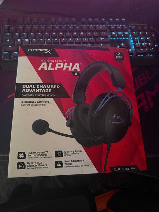 Наушники HyperX Cloud Alpha S Синий цвет