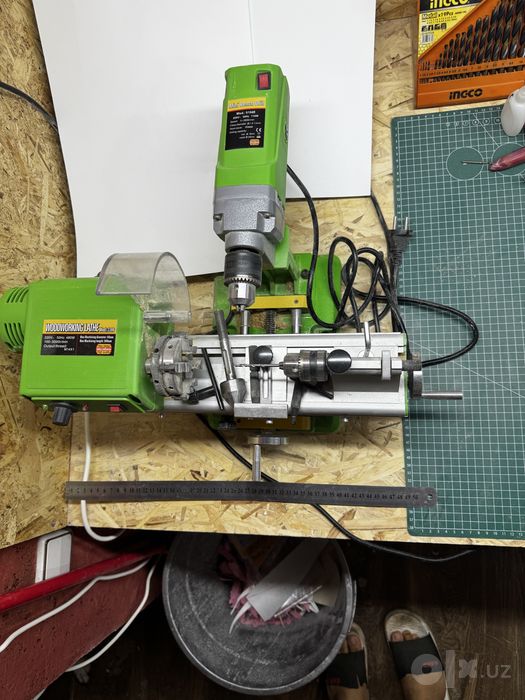Мини настольный токарный станок Woodworking Lathe Mod. 3306