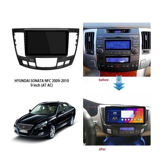 Hyundai Sonata 5 gen 2005/2010 9'' Андроид Навигация| Климатроник,9248