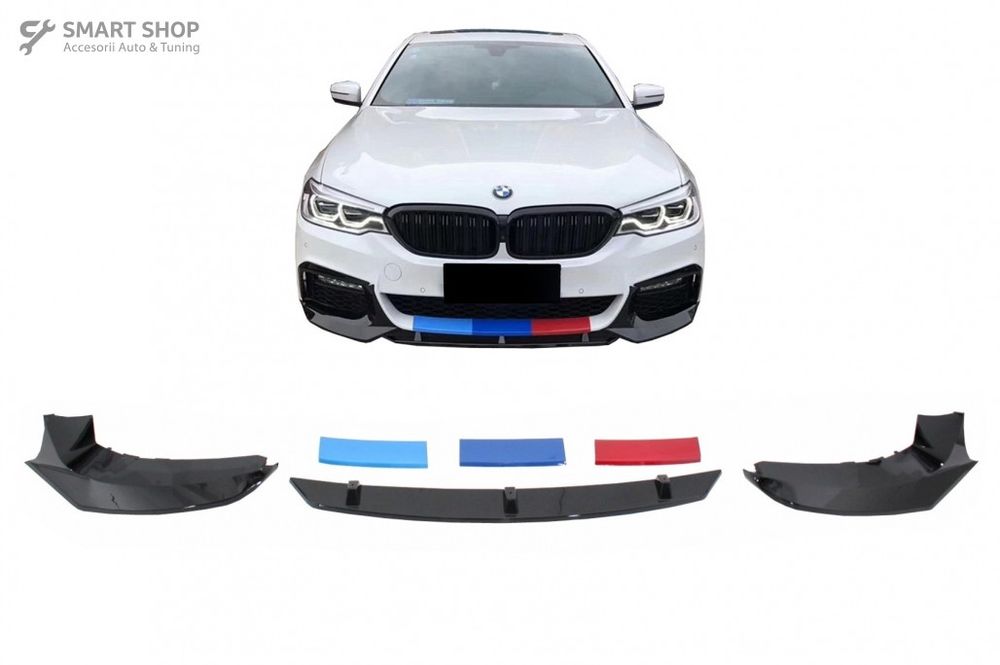 Prelungire Bara Fata BMW Seria 5 G30 G31 (2017+) M5 Design Negru Lucio