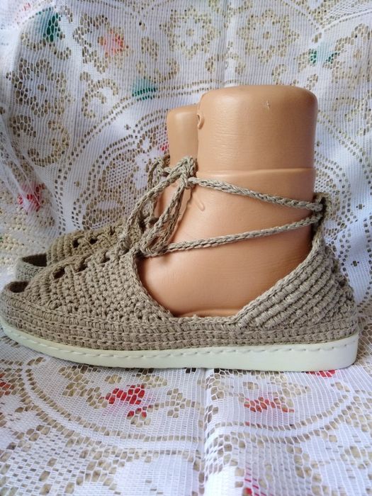 Летние эспадрильи. Ручная работа