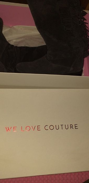 Cizme piele întoarsă we love couture