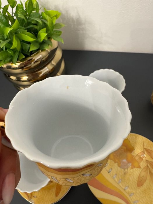 Set 6 cesti si farfurii cafea