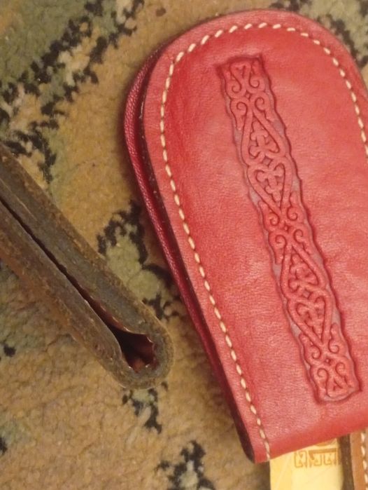 Зажим для денег кожаный