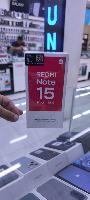 Redmi not 15 pro 5G 12/256 black yangi