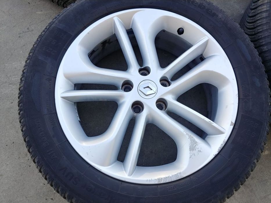 set jante aliaj r18 cu anvelope m+s 225/55r18  renaut koleos 2 2016-2023 403005871r  403007704r