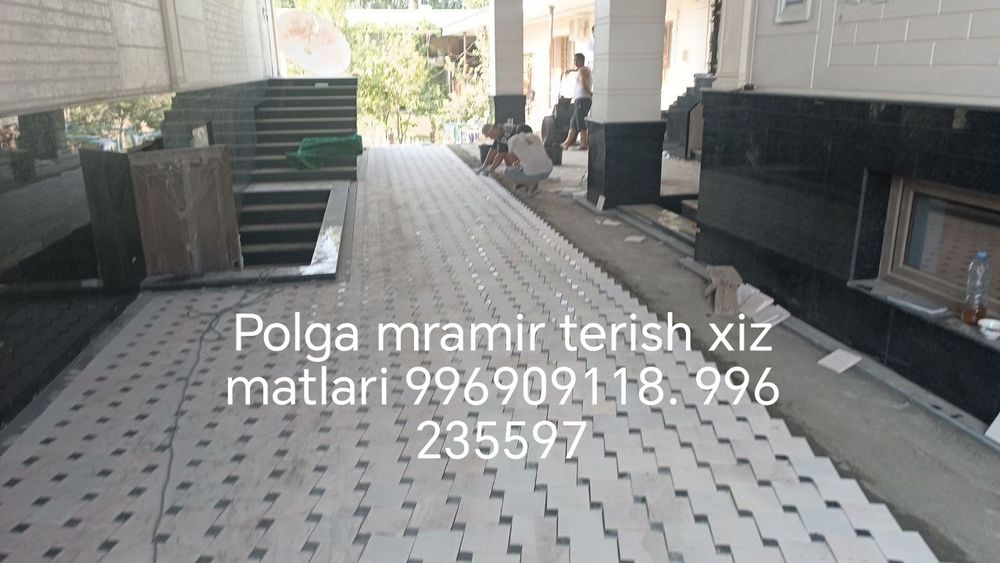 Mramir kafel Granit brchatka sokil ishlari pol ishlari