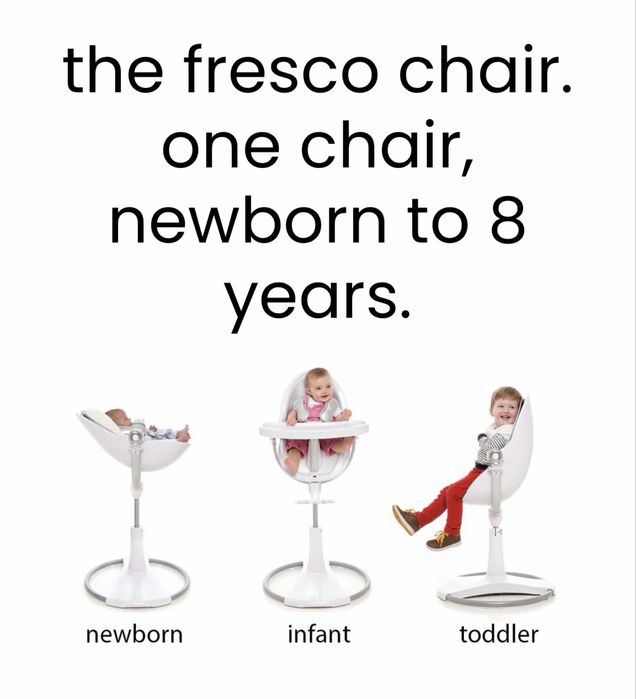 Стол за хранене Bloom fresco silver от 0 до 8г.