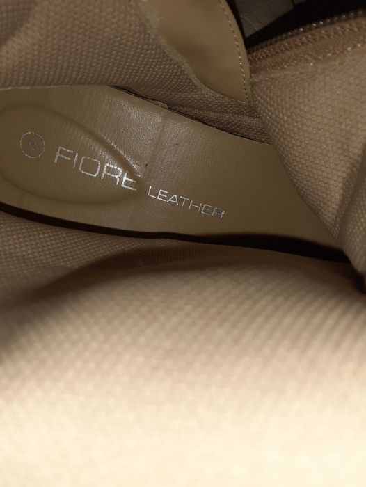 Cizme FIORE din piele naturală întoarsă mocasini cu franjuri fermoar